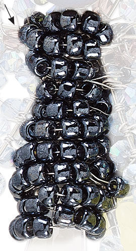 Threaded seed beads